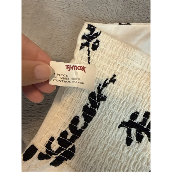 NWT Paper Heart Strapless Linen Blend Summer Dress Size Large Maxi - Picture 5 of 8